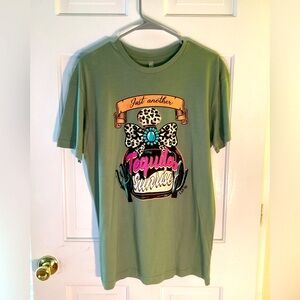 NWOT - Cotton Heritage short sleeve Just Another Tequila Sunrise tee shirt